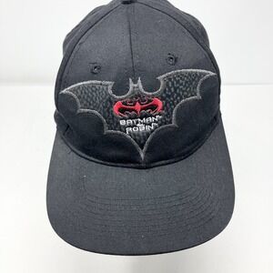 VINTAGE BATMAN ROBIN HAT CAP‎ SNAP BACK EMBROIDERED DC COMICS MOVIE MENS 90s
